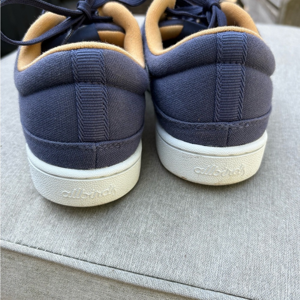 Allbirds Canvas Pacers Shoes Women’s 6 Blue White Lace Up Comfort Sneakers - Picture 4 of 9